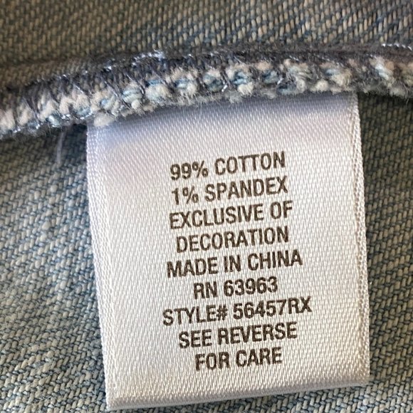 db established 1962 WOMEN'S 2X LIGHT BLUE JEAN JACKET - Picture 5 of 9